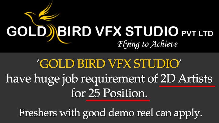 2D Artist Jobs Gold Bird VFX Studio