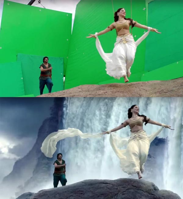10 Reasons Why Bahubali Before and After VFX is Colossal: 1