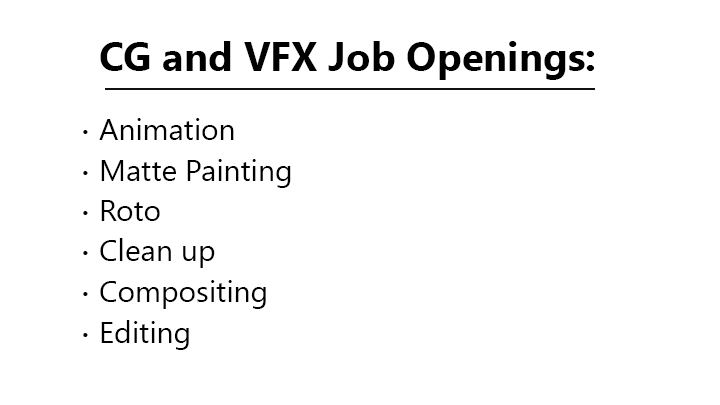 animation and vfx jobs