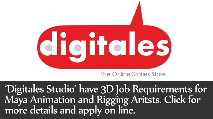 Digitales Studio have 3D Job Requirements for Maya Animation and Rigging Aritsts for Mobiles Games. Amit Mozar. thevirtualassist.net