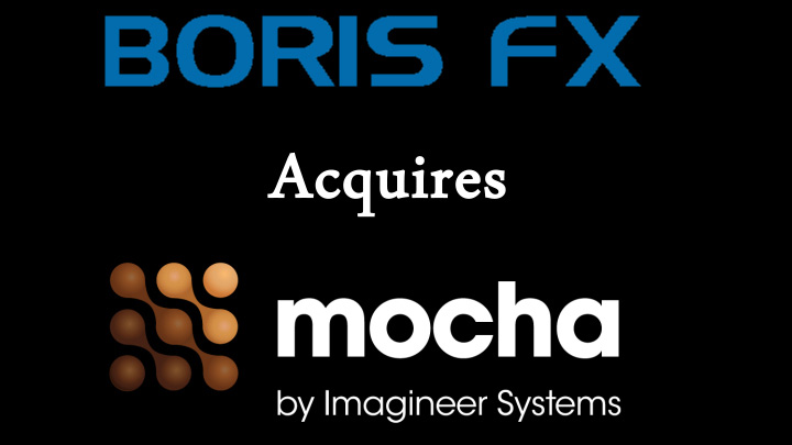 Boris FX acquired mocha 3d tracking and matchmoving software