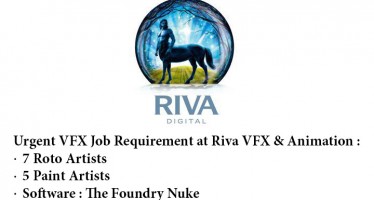 Job Opening of Roto and Paint Artists at Riva Animation and VFX