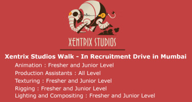 Xentrix Studios Walk in recruitment drive in Mumbai