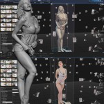 girl full body 3D scan 3dscanla (http://3dscanla.com)
