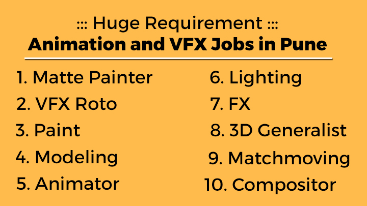 3D Animation and VFX Jobs in Pune: Apply for Huge Recruitment Drive