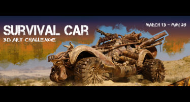 3D Art Challenge Survival Car Hum3D