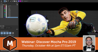 New Features of Mocha Pro 2019 webinar
