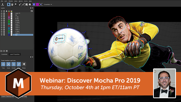 New Features of Mocha Pro 2019 webinar