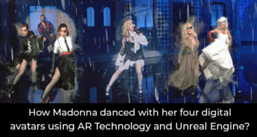 Madonna performance augmented reality unreal engine Medellín