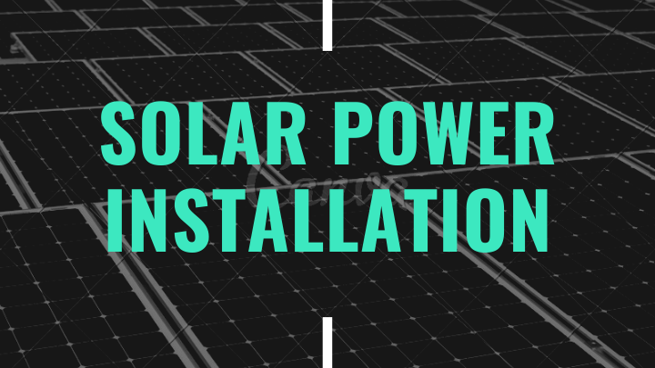 how to do solar power installation