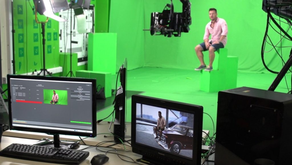 real time vfx green screen