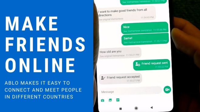 ablo make friends online worldwide