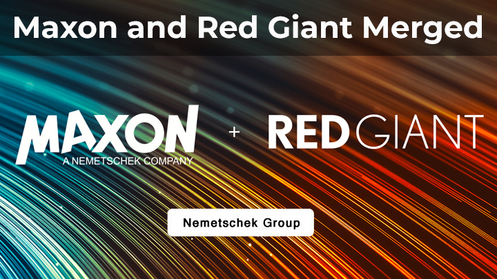 maxon and red giant merger cg vfx news