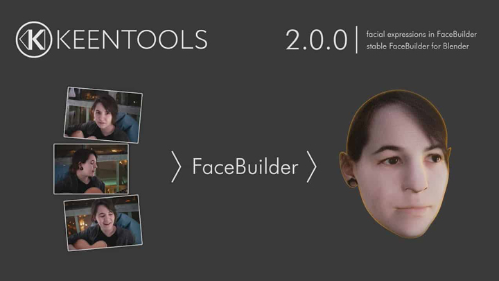 New features of KeenTools 2 face builder for blender