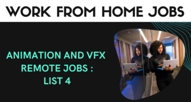 online Animation jobs from home remote vfx works