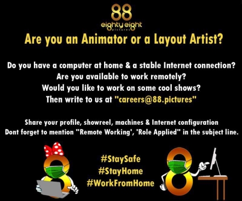 List of Animation and VFX remote jobs work from home