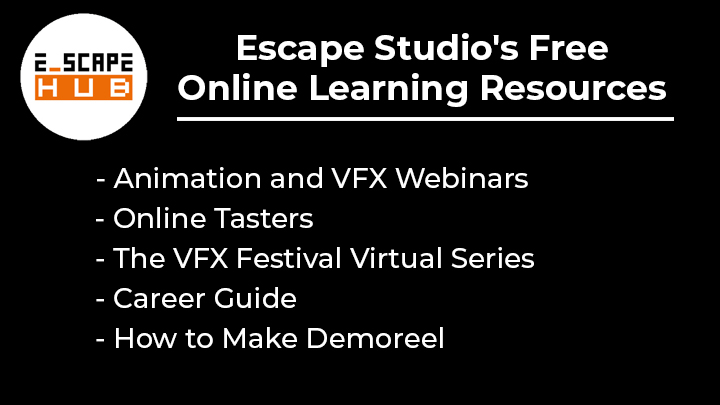 3D Animation and VFX webinars and online tasters