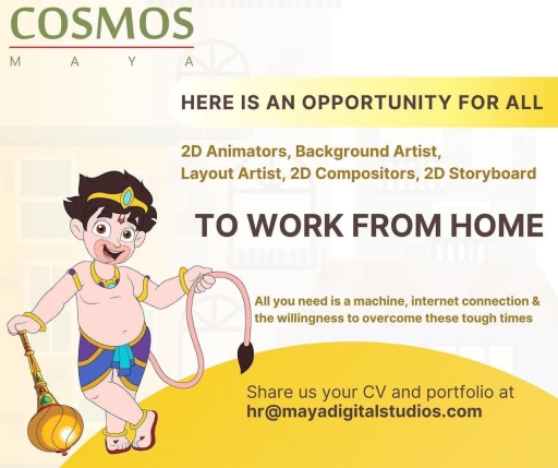 Remote 3D Animator artists and other VFX freelance jobs (WFH)