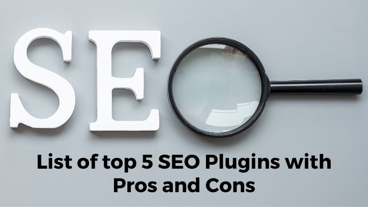 list of top 5 SEO Plugins with Pros and Cons