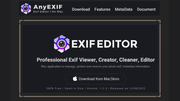 anyexif software exif editor on mac