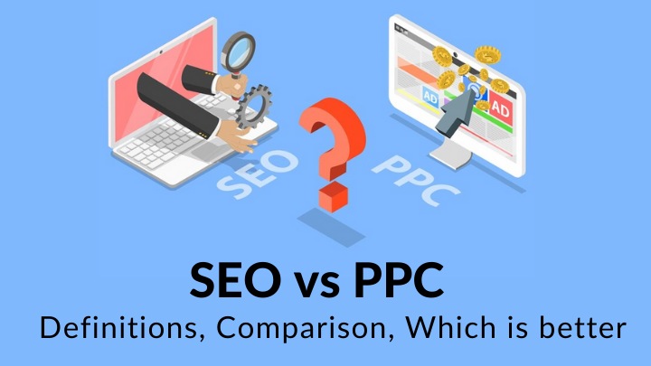 SEO vs PPC definitions comparison