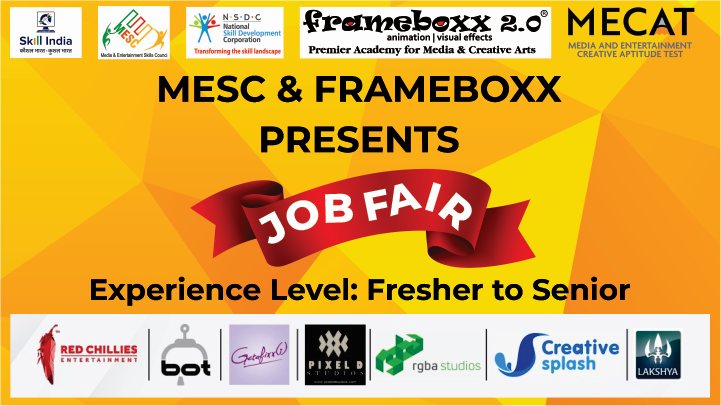 Animation and VFX job fair: Frameboxx, MECAT, MESC, NSDC