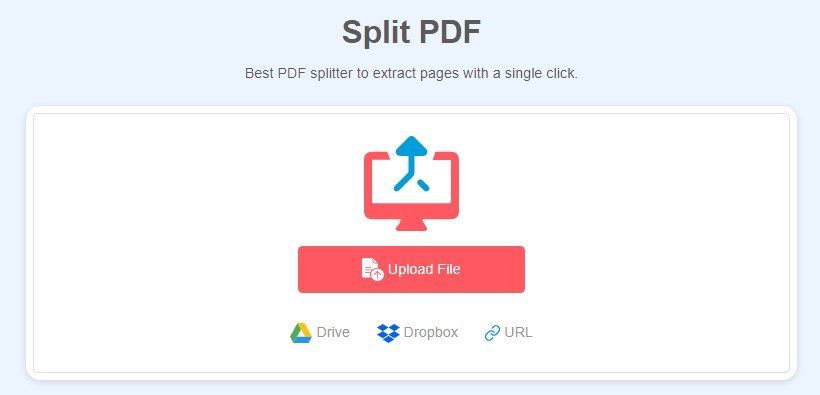 Online PDF Splitter tool