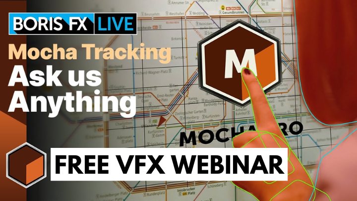 Ask us anything about Mocha Tracking free vfx webinar