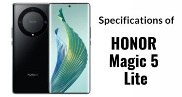 Specifications of HONOR Magic 5 Lite