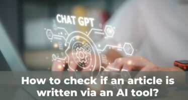 How to check if an article is written via an AI tool