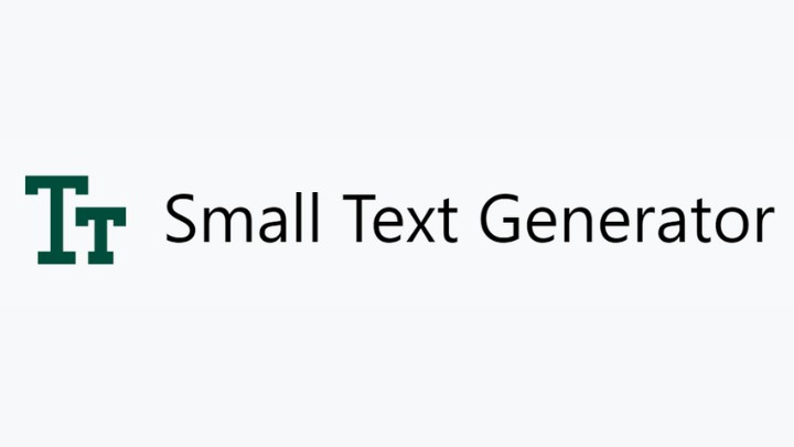small text generator logo