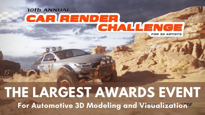 best 3d challenge car render by 3dmodels