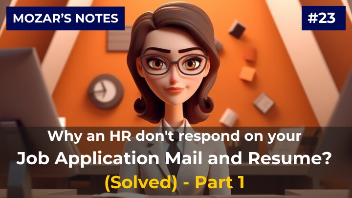 Why an HR don't respond on your job application mail and resume