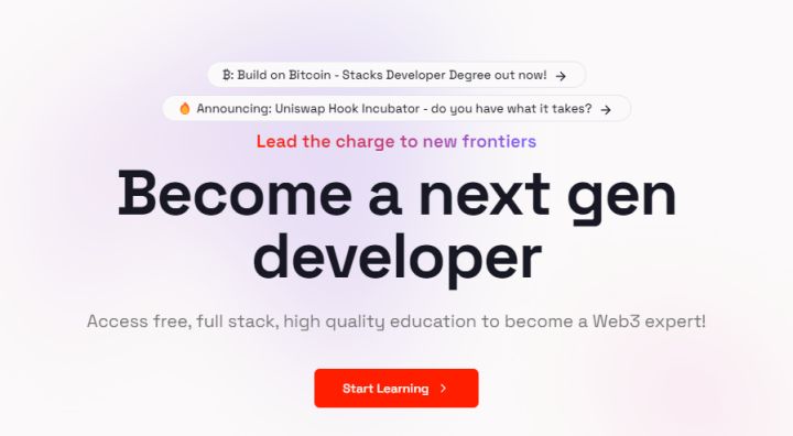 LearnWeb3 web developer courses
