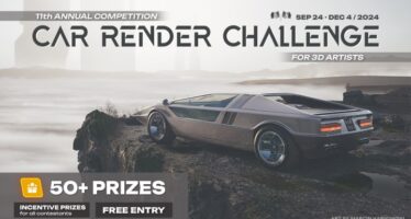 3D competition car render challenge