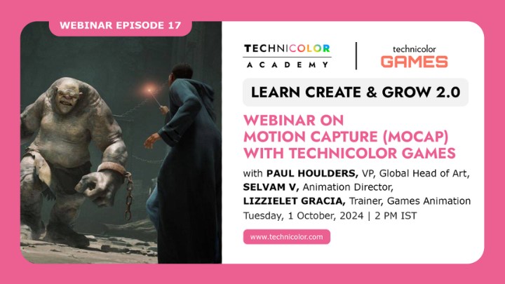 Motion capture webinar by Technicolor Games