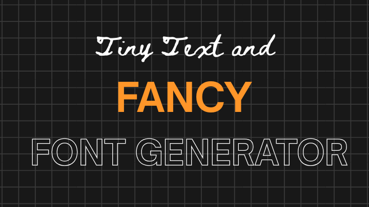 fancy font generator
